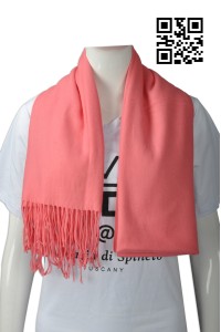 Scarf048供應淨色女款披巾  設計底部流蘇圍巾  大量訂造圍巾 圍巾供應商